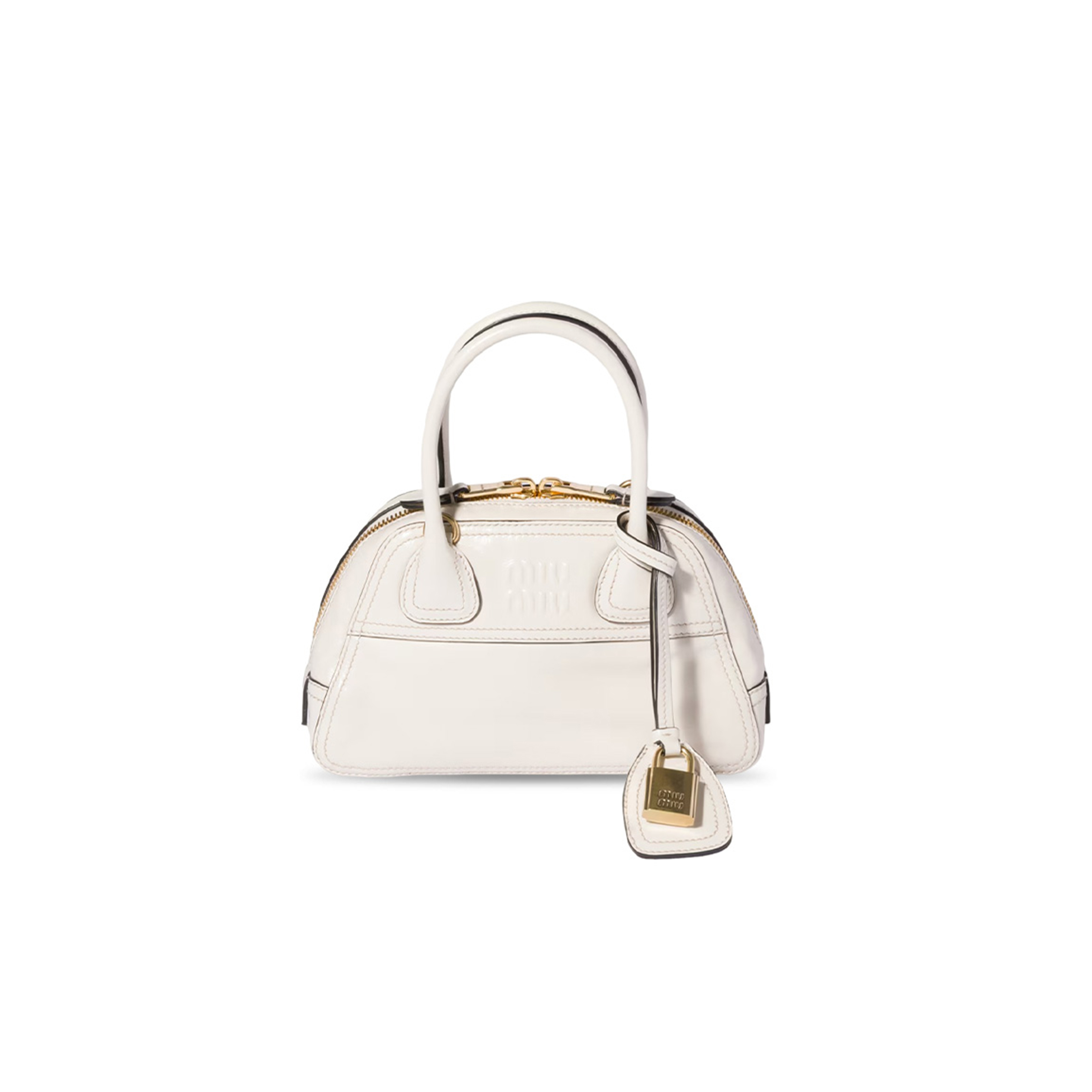 MIU MIU VIVANT SHINY LEATHER MINI BAG 5BP104 (21*13*7.5cm)